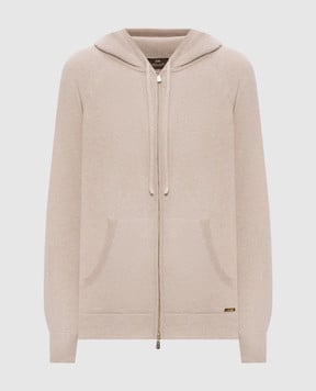 Enrico Mandelli Beige cashmere sports jacket with logo 2KD17A5519