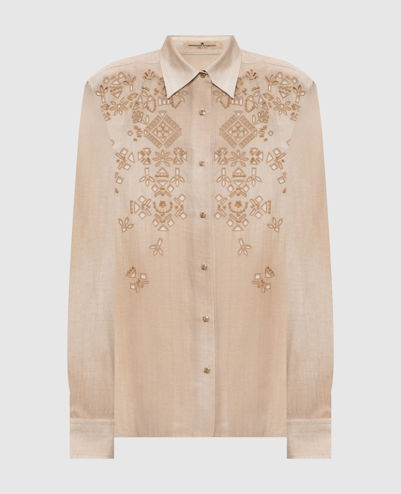 

Beige shirt with openwork embroidery Ermanno Scervino