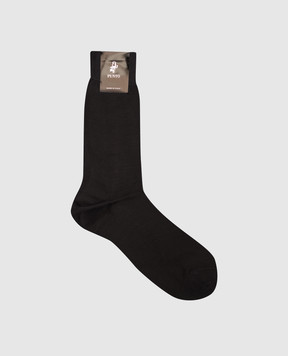 RiminiVeste Black Chiffon Socks WCHIFFON