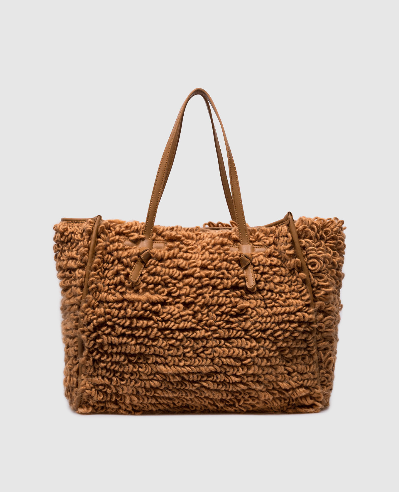 

Brown MARCELLA tote bag with logo patch Gianni Chiarini