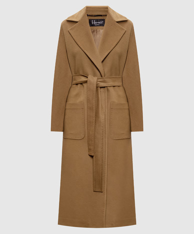 Beige cashmere coat