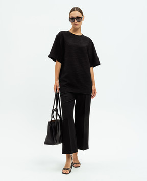 Toteme Black top with woven pattern 243WRT0332FB0199