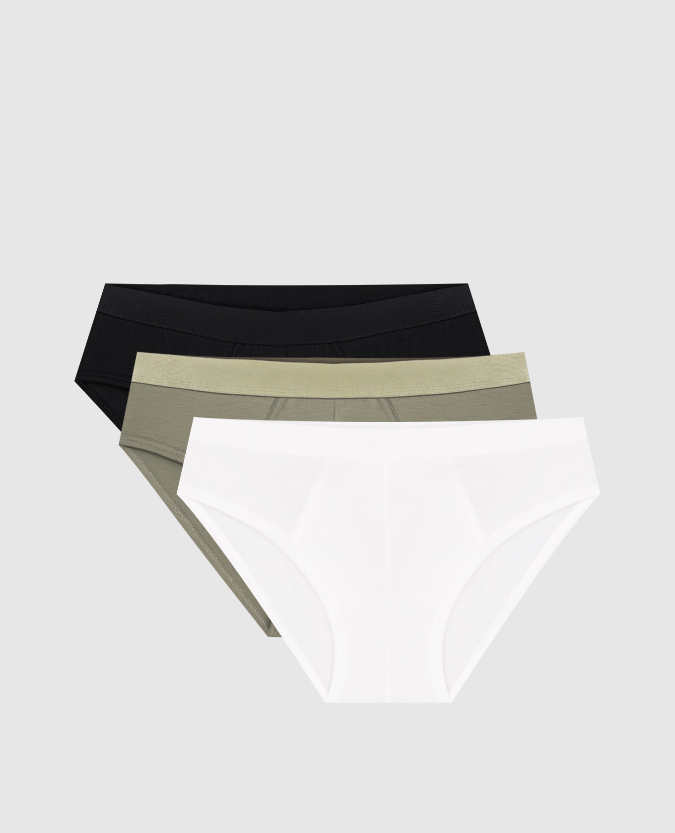 

Set of briefs with logo CDLP, White
