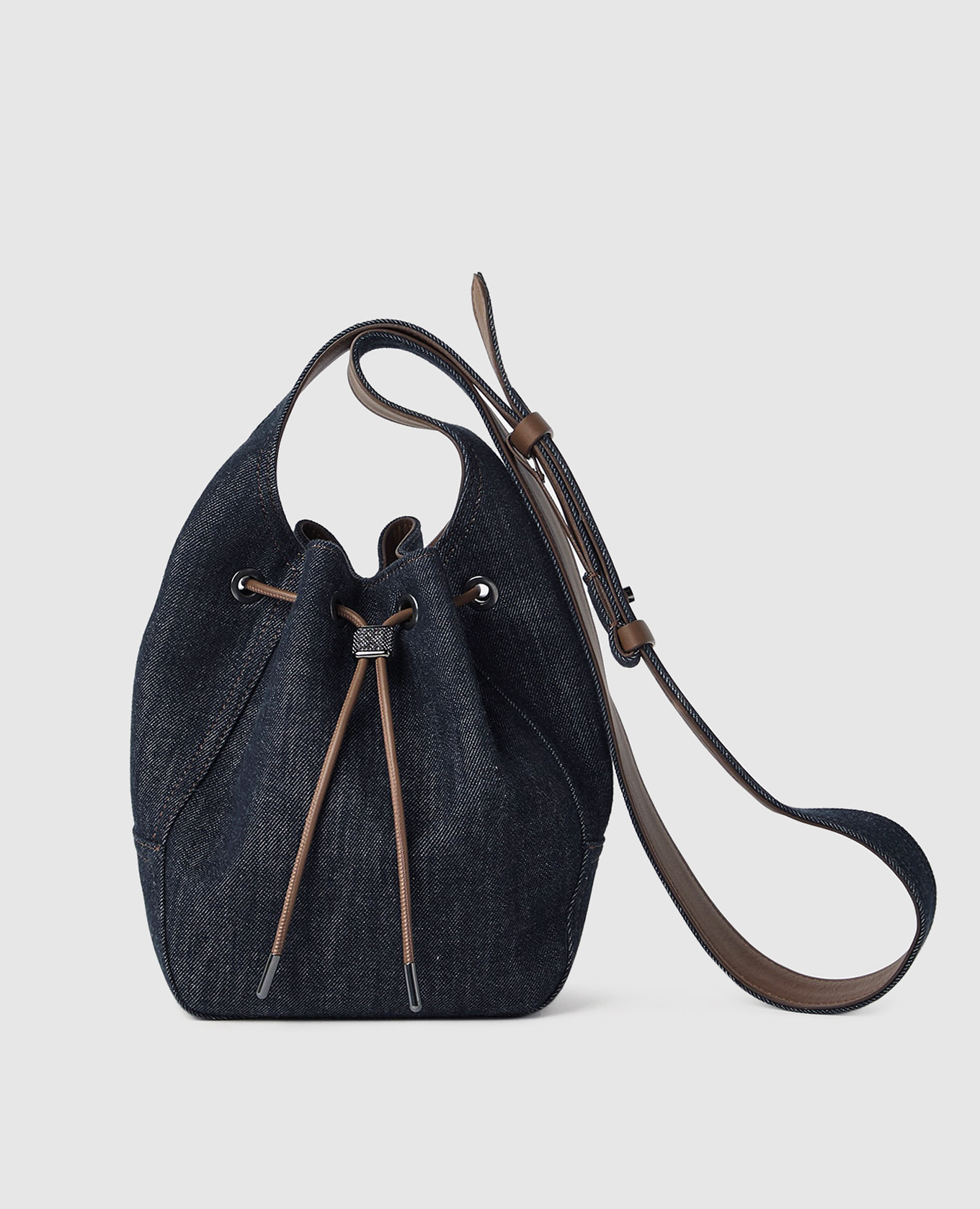 

Blue bucket bag Duo Brunello Cucinelli