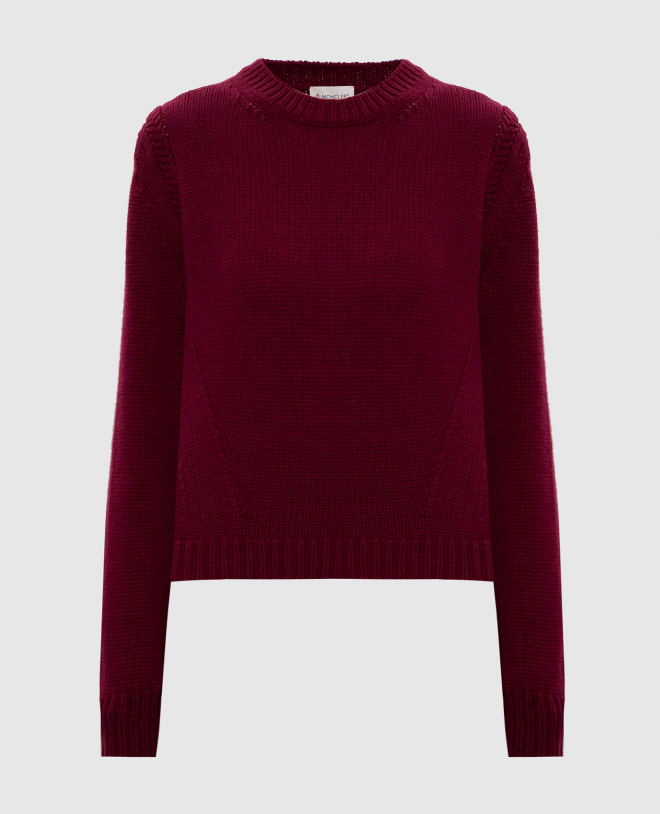 Burgundy wool and cashmere sweater