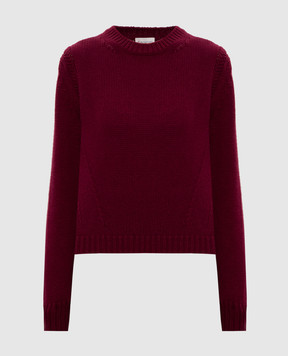 Moncler Burgundy wool and cashmere sweater K20939C00019M4281