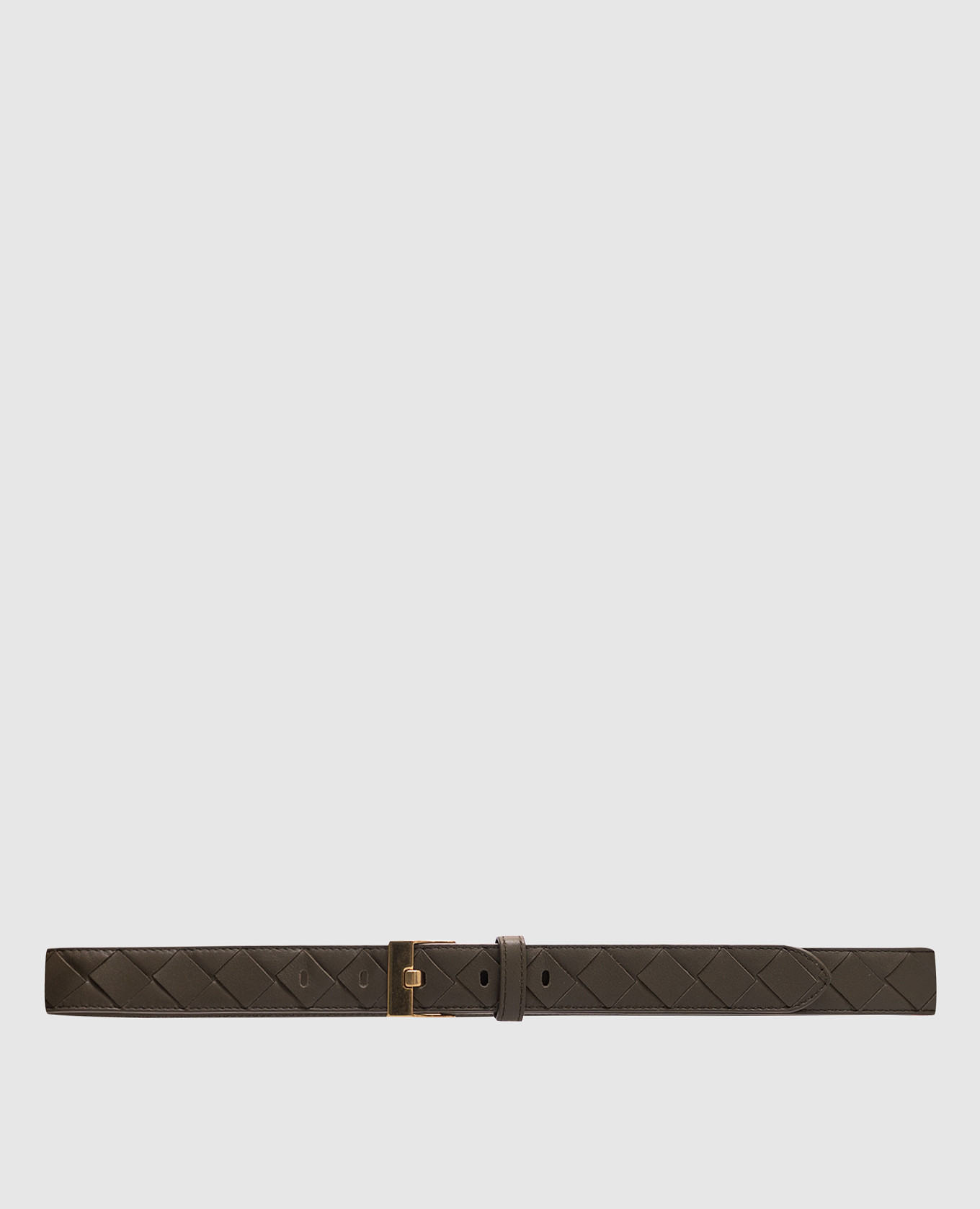 

Khaki leather belt with braiding Bottega Veneta