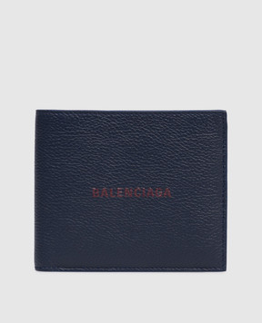 Balenciaga Blue leather wallet with logo 5943151IZI3