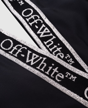 Off-White Children's blue swimsuit with logo OGFA008C99JER001