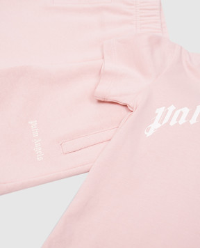 Palm Angels Children's pink suit with logo print PG2X012S25JER001
