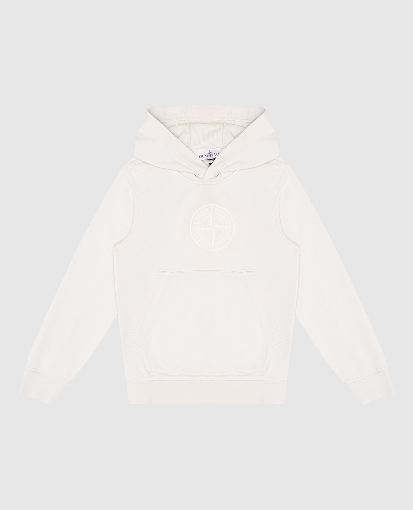 

Children's blue hoodie with embroidered logo emblem Stone Island, Light blue
