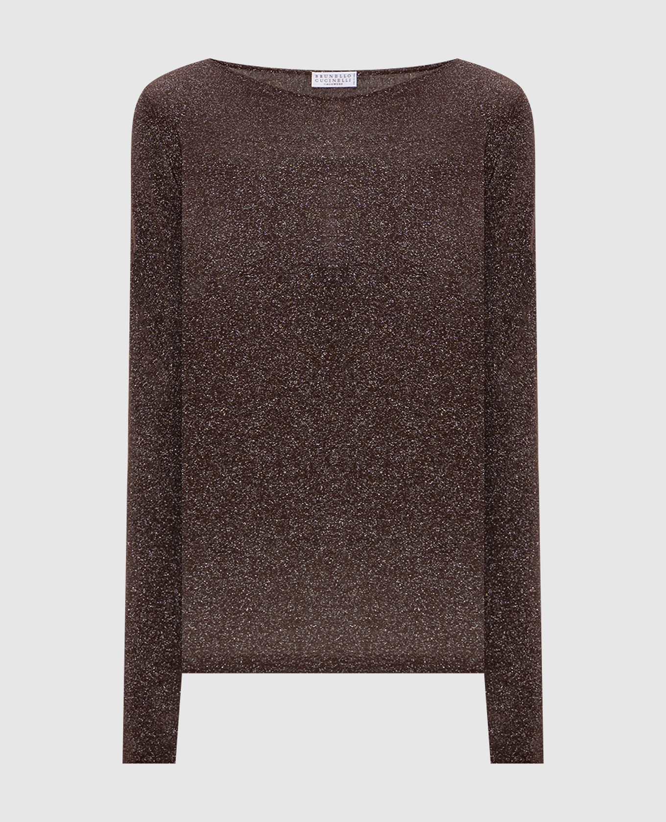 

Brown cashmere and silk lurex jumper Brunello Cucinelli