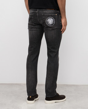 Versace Medusa Rock slim jeans in gray 10194611A15048