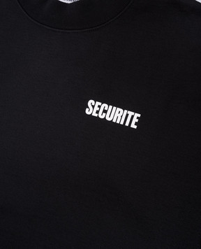 Vetements Children's black sweatshirt with a print KA10CW120B