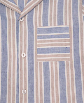 Story Loris Children's striped linen pajamas 3530226