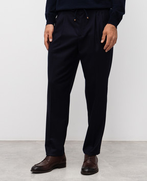 Brunello Cucinelli Blue wool pants ME226E1710