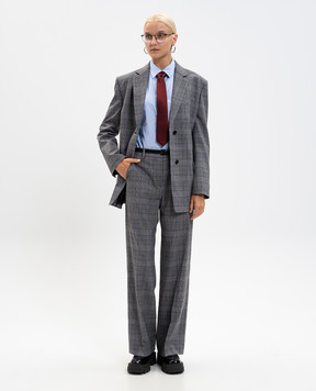 Juun.j Gray checked wool jacket JW5811W113