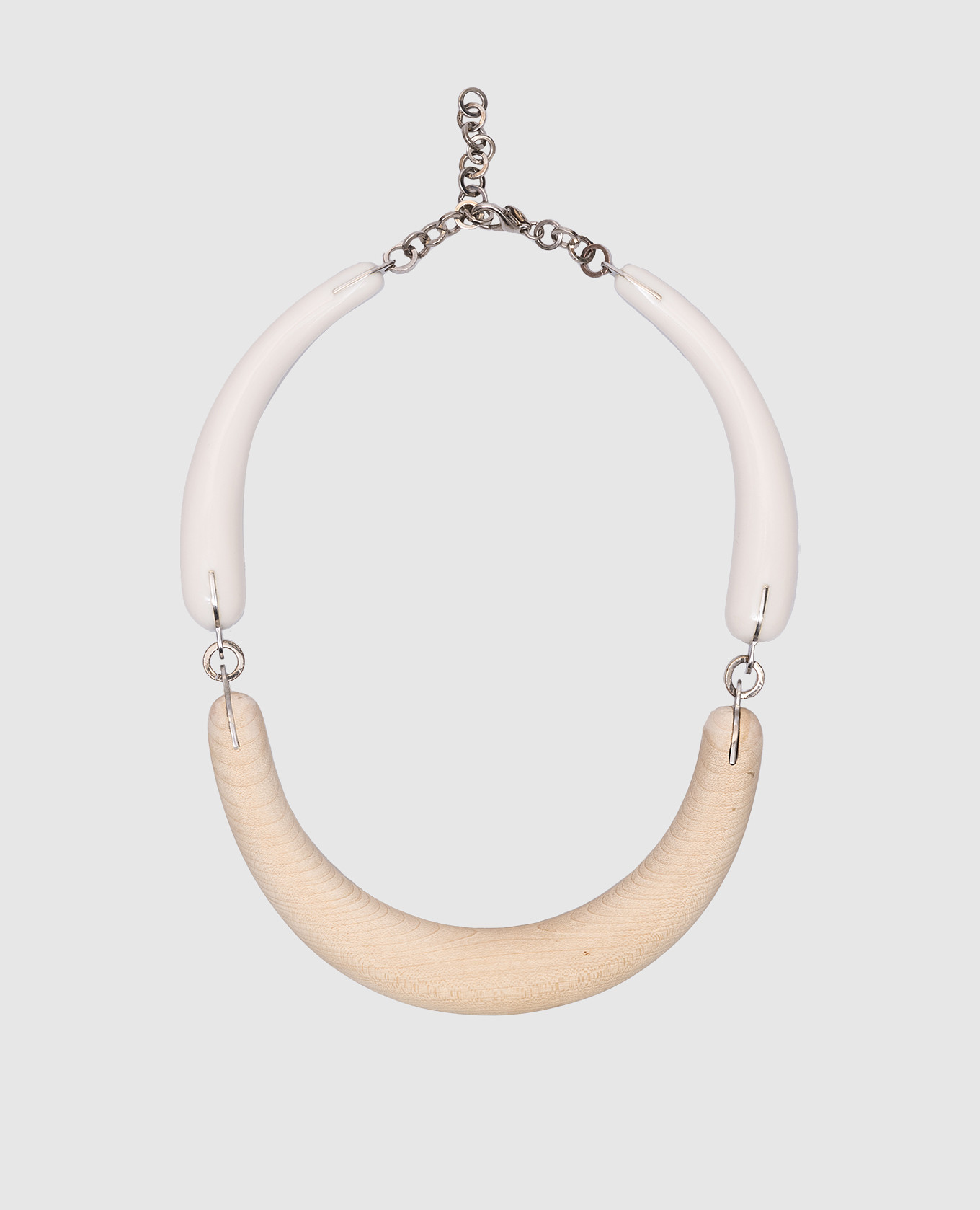 

Beige horn and wood necklace Marni, Бежевый