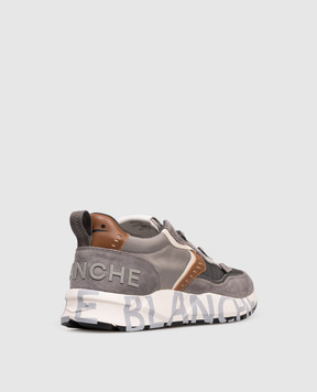 Voile Blanche Grey CLUB01 logo combination sneakers 0012017465111B63