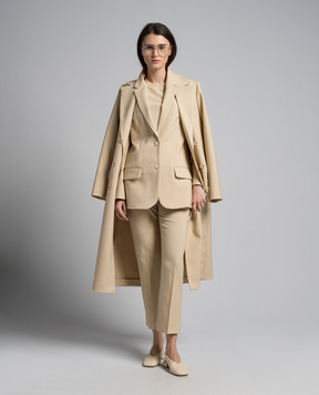 JOSEPH Coleman beige wool chinos JP001581