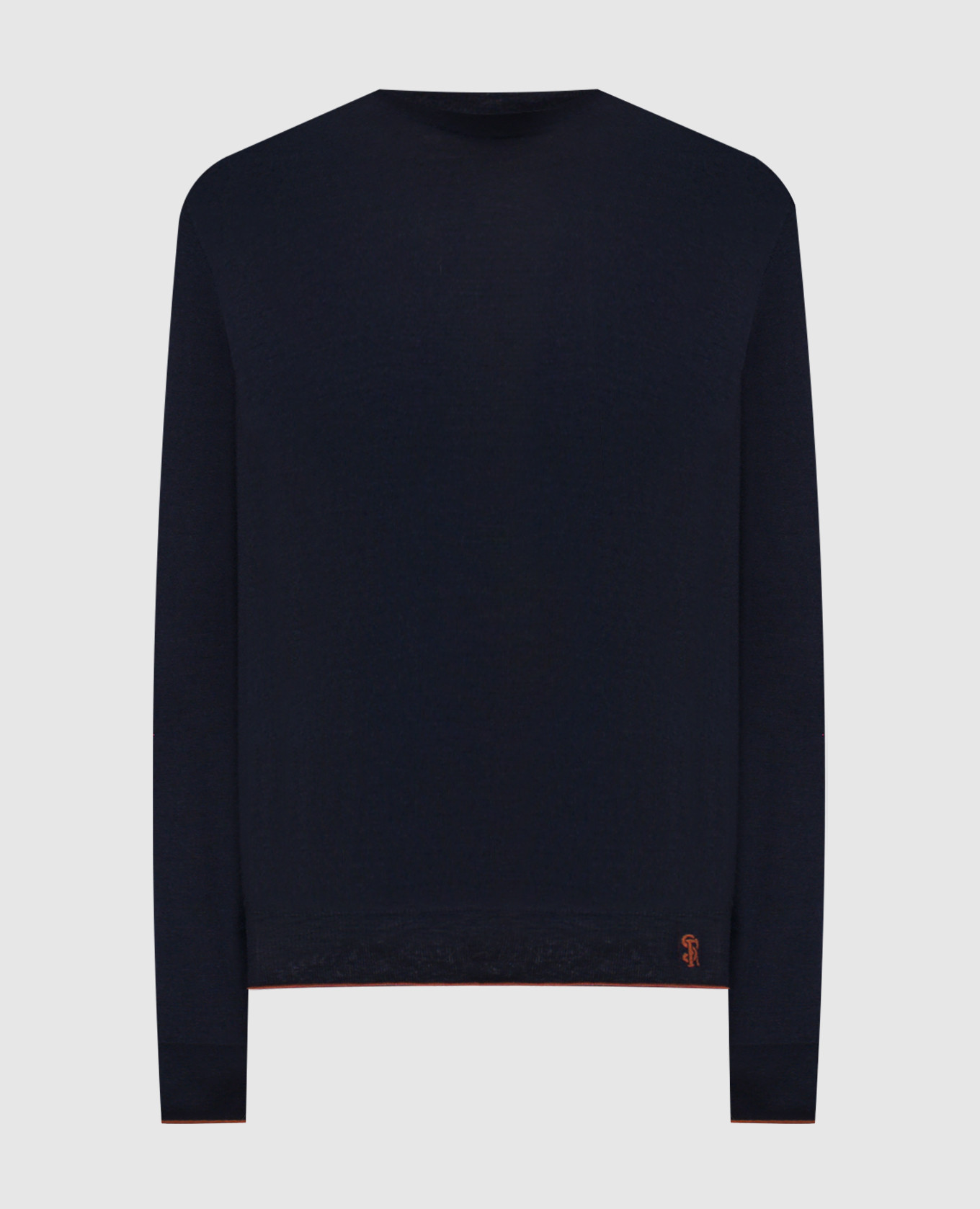 Blue sweater made of wool, silk and cashmere Stefano Ricci