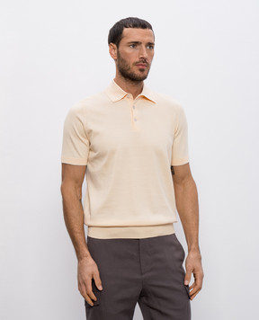 Brunello Cucinelli Orange polo M29800125