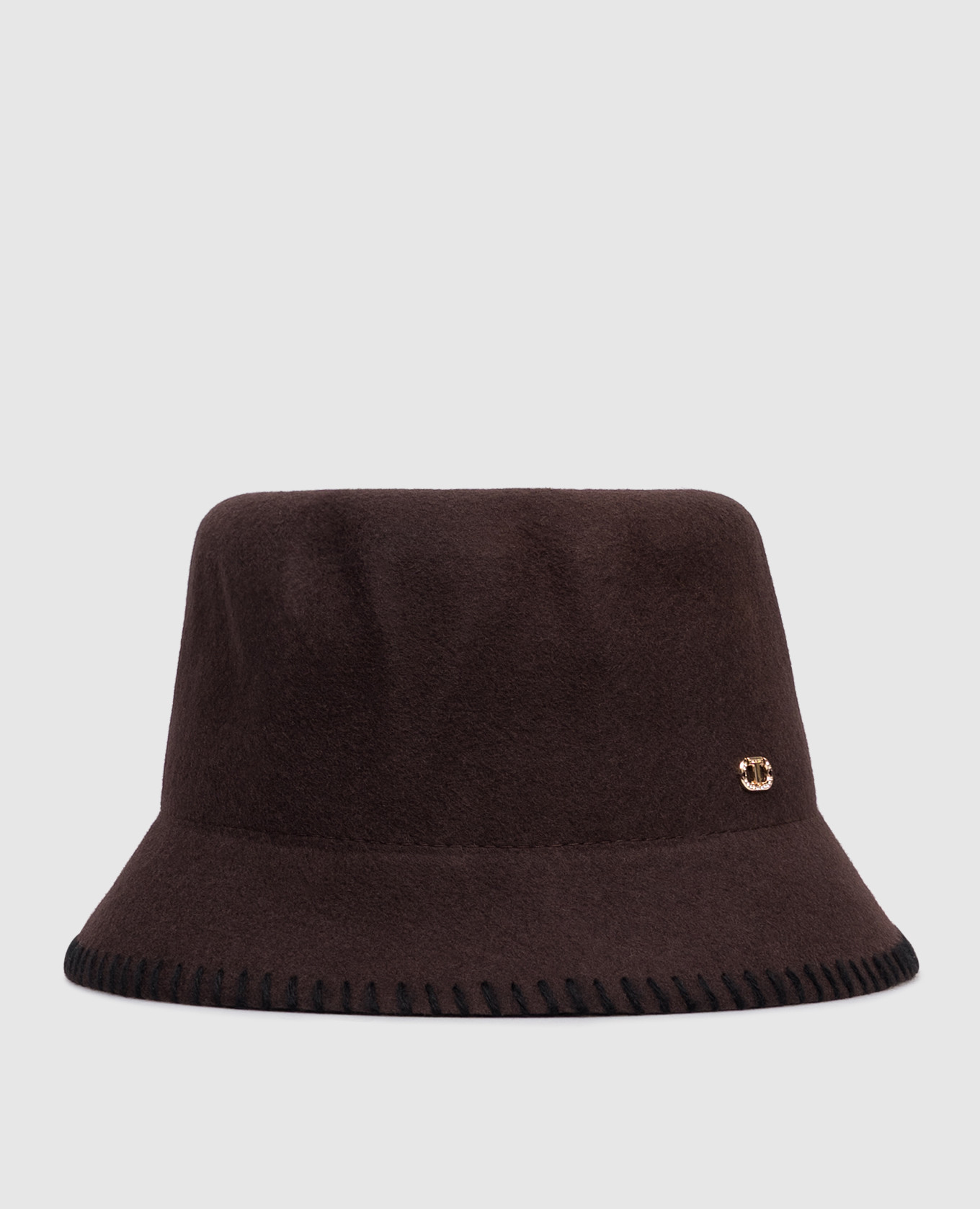 Brown wool cloche hat Twinset