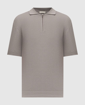 Cashmere&Whiskey Gray polo shirt with pattern CH104Z