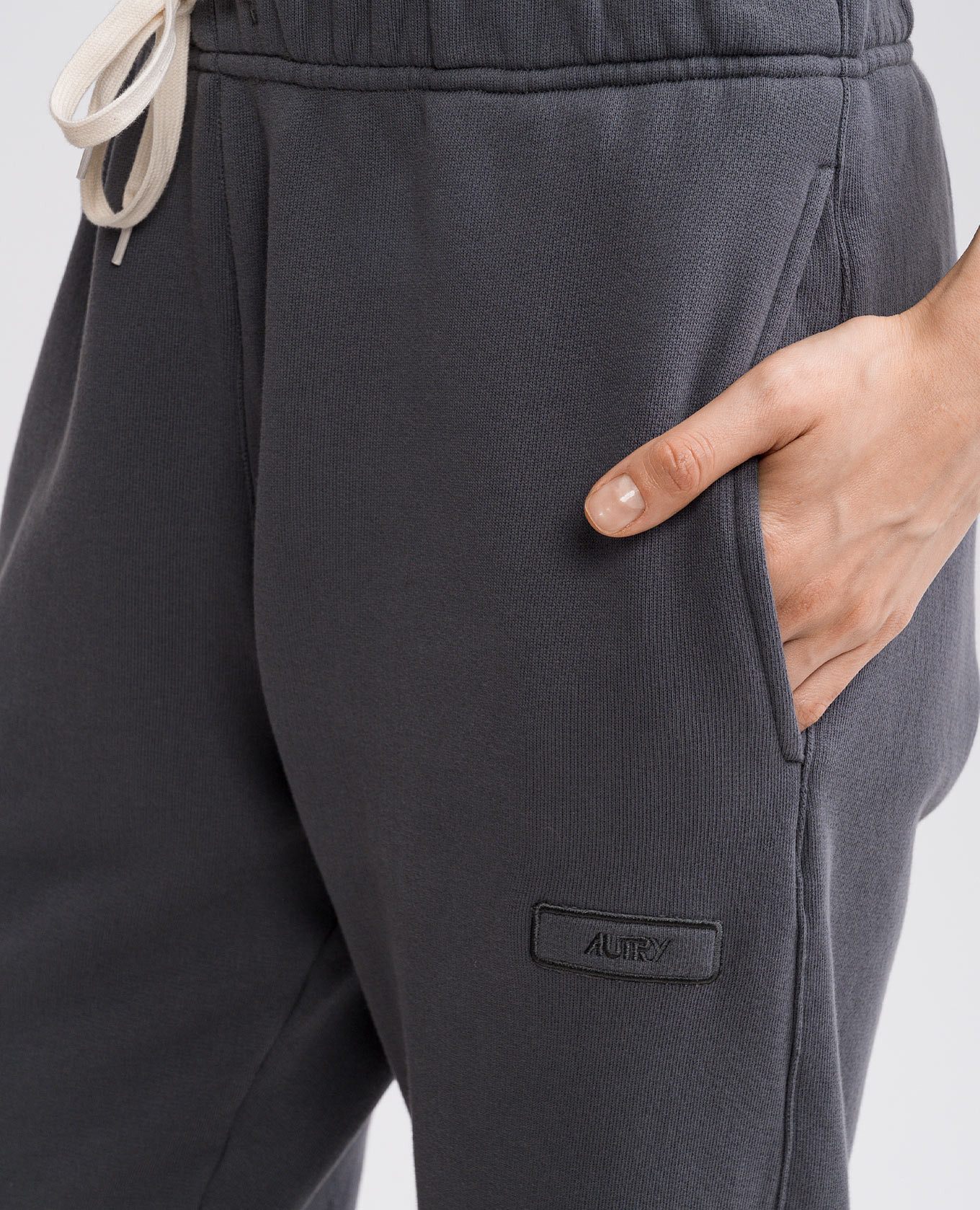

Grey joggers with logo embroidery AUTRY