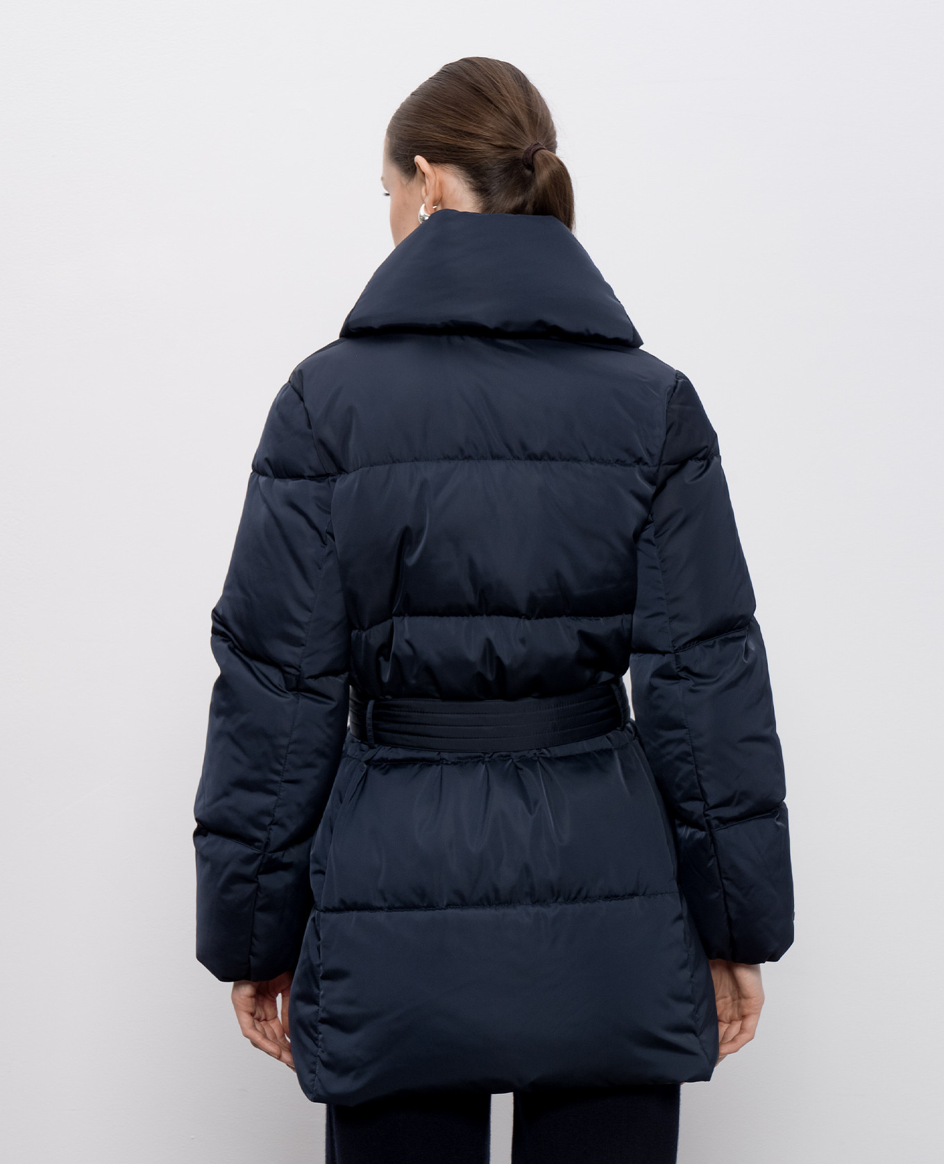 Blue quilted down jacket Peserico 4