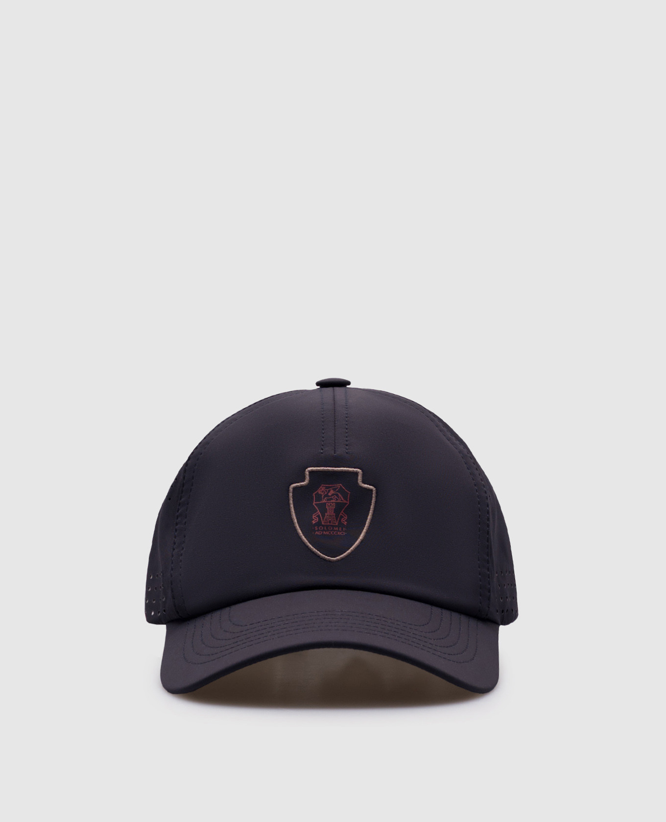 

Blue cap with emblem Brunello Cucinelli