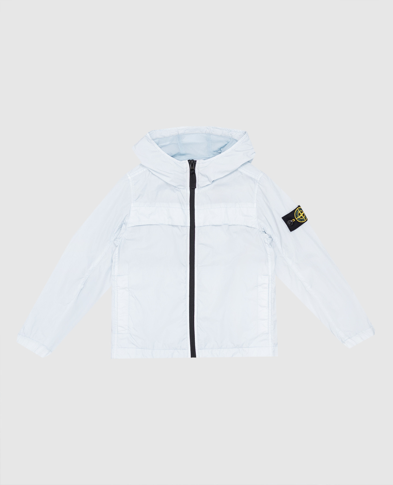 Nou Stone Island Children's blue windbreaker with patch