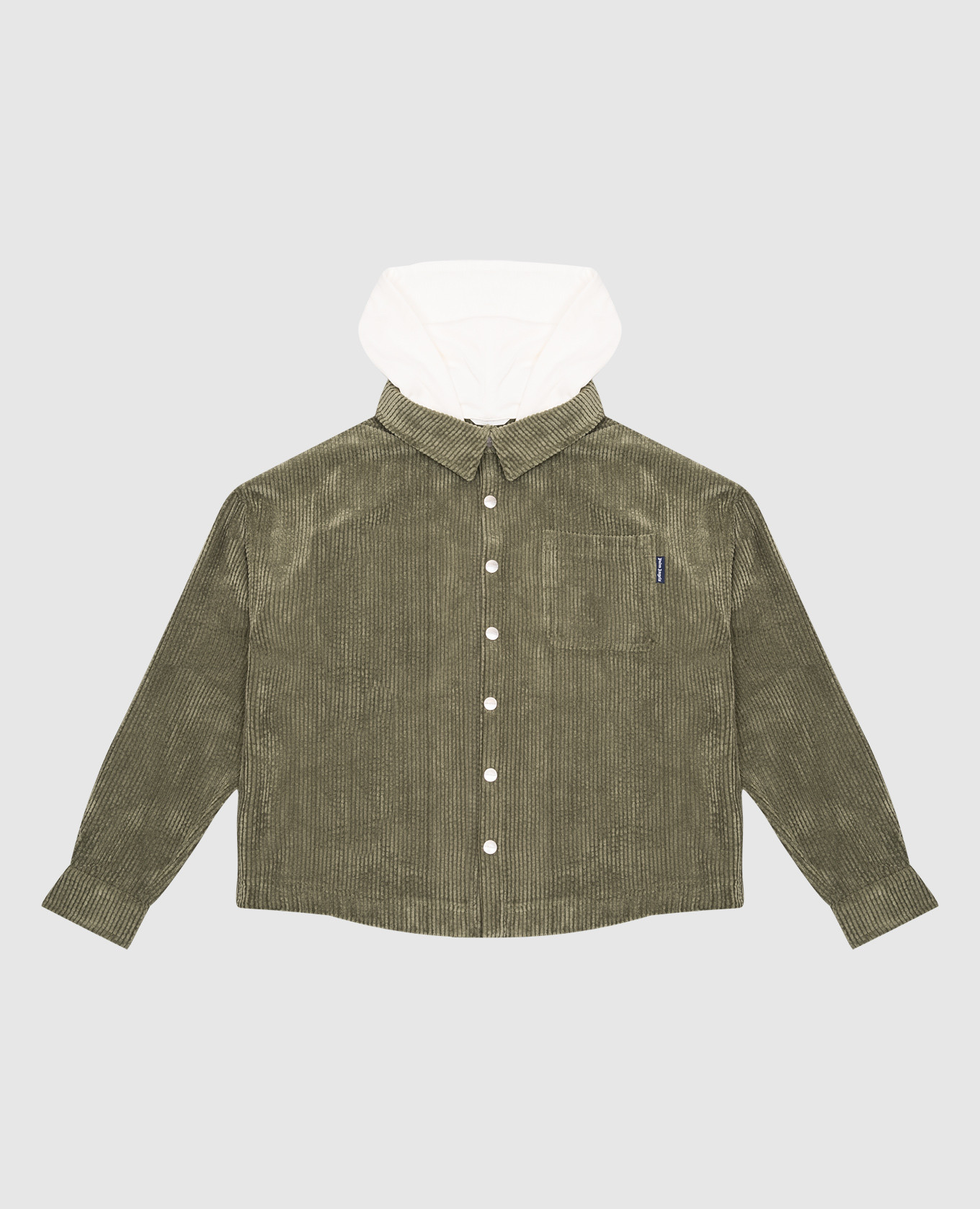 

Children's green corduroy shirt with logo print Palm Angels, Зеленый