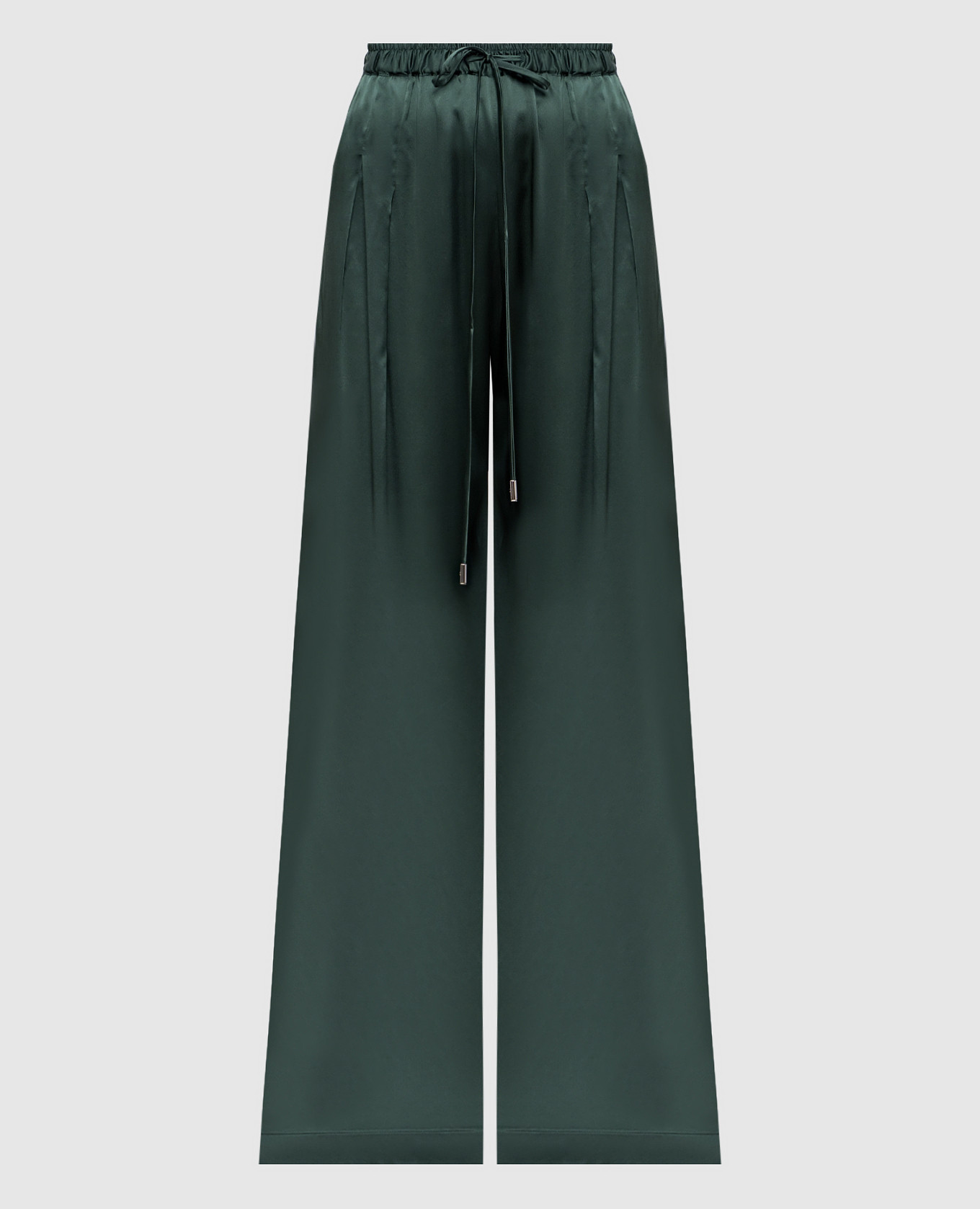 Green silk pants Ermanno Scervino