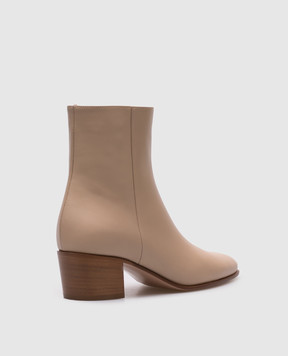 Gianvito Rossi Beige leather Spencer boots G7297745CUO