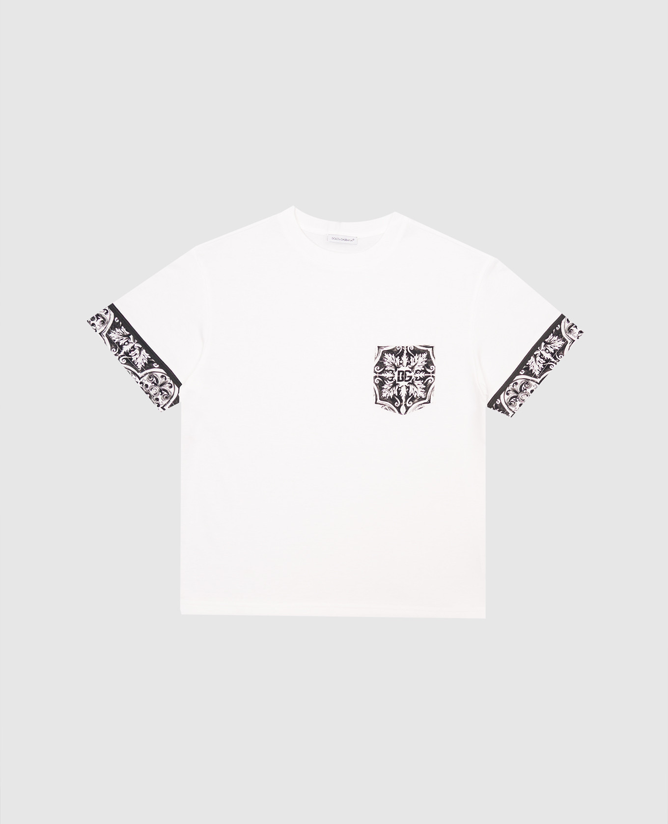 

Children's white T-shirt with branded print Dolce&Gabbana