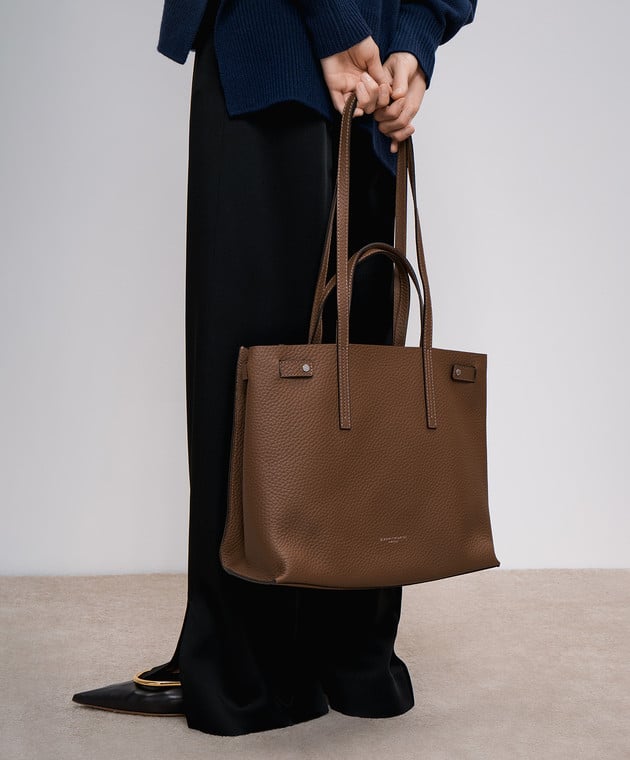 Gianni Chiarini - ALTEA brown leather bag with logo