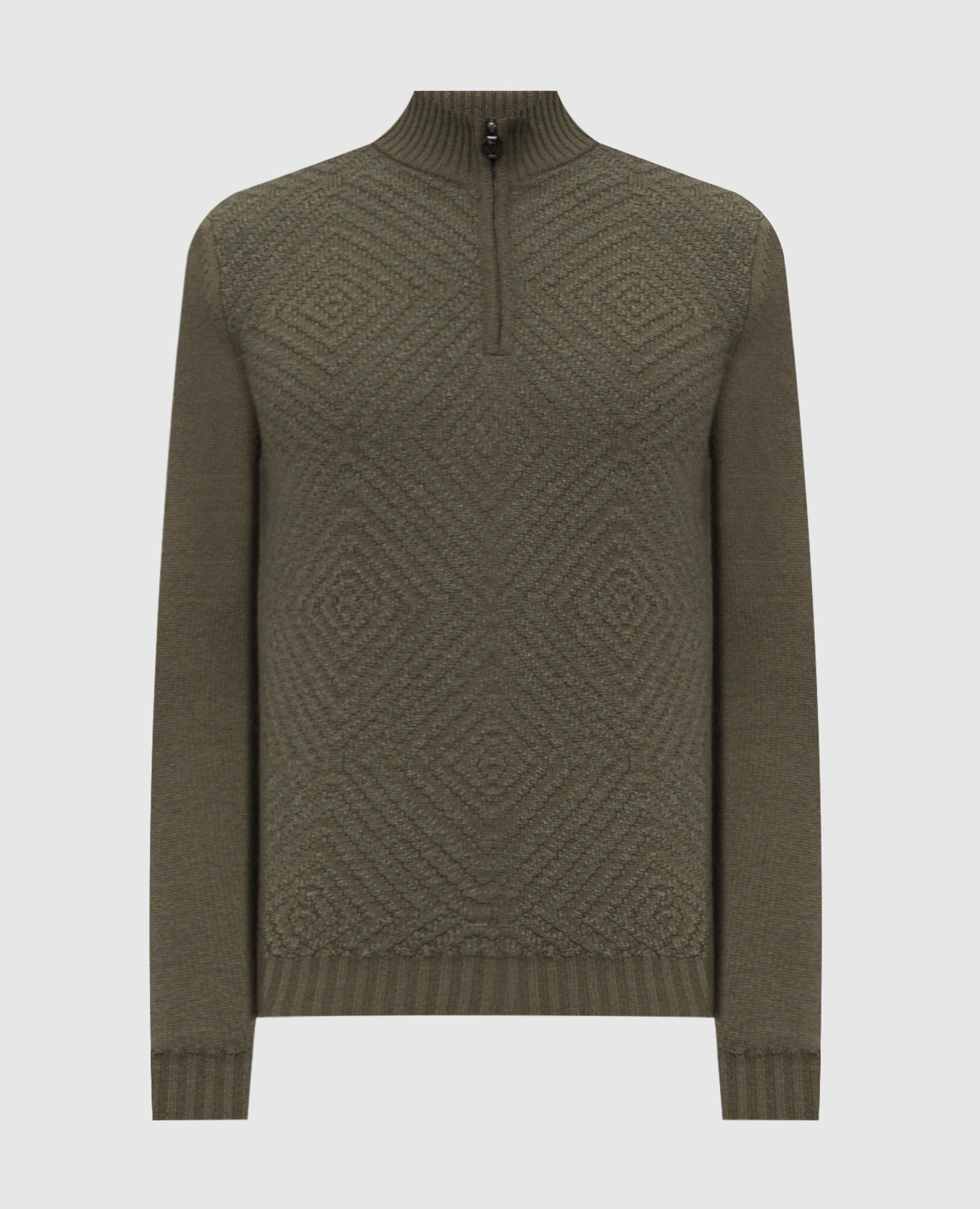 Green wool and cashmere sweater Stefano Ricci