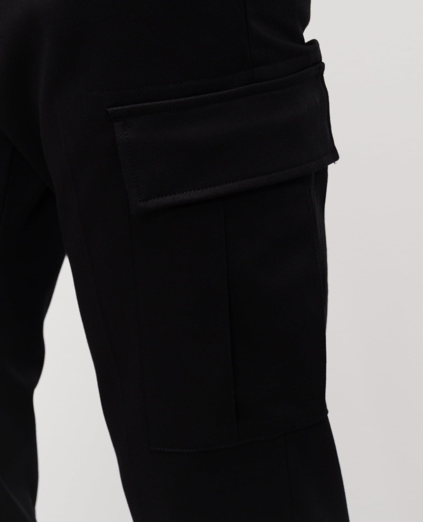 Black cargo pants with wool Cashmere&Whiskey 5