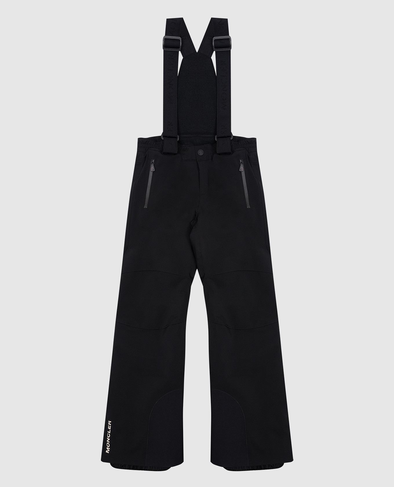 Children's black ski overalls with a logo moncler grenoble enfant