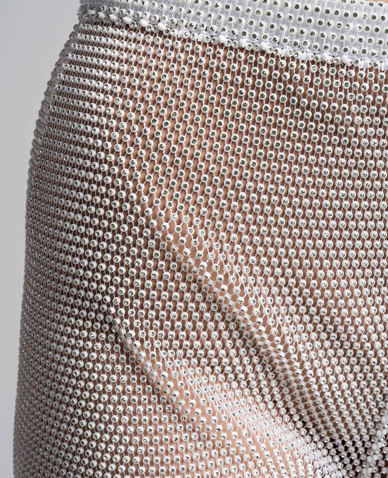 White short pants with crystals Santa Brands 5