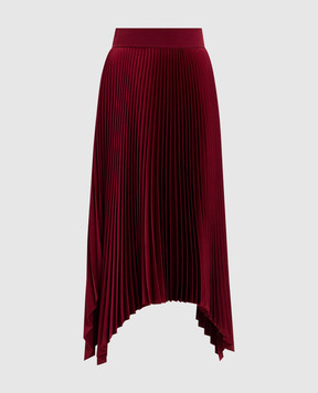 JOSEPH Burgundy pleated skirt Ade JF009438