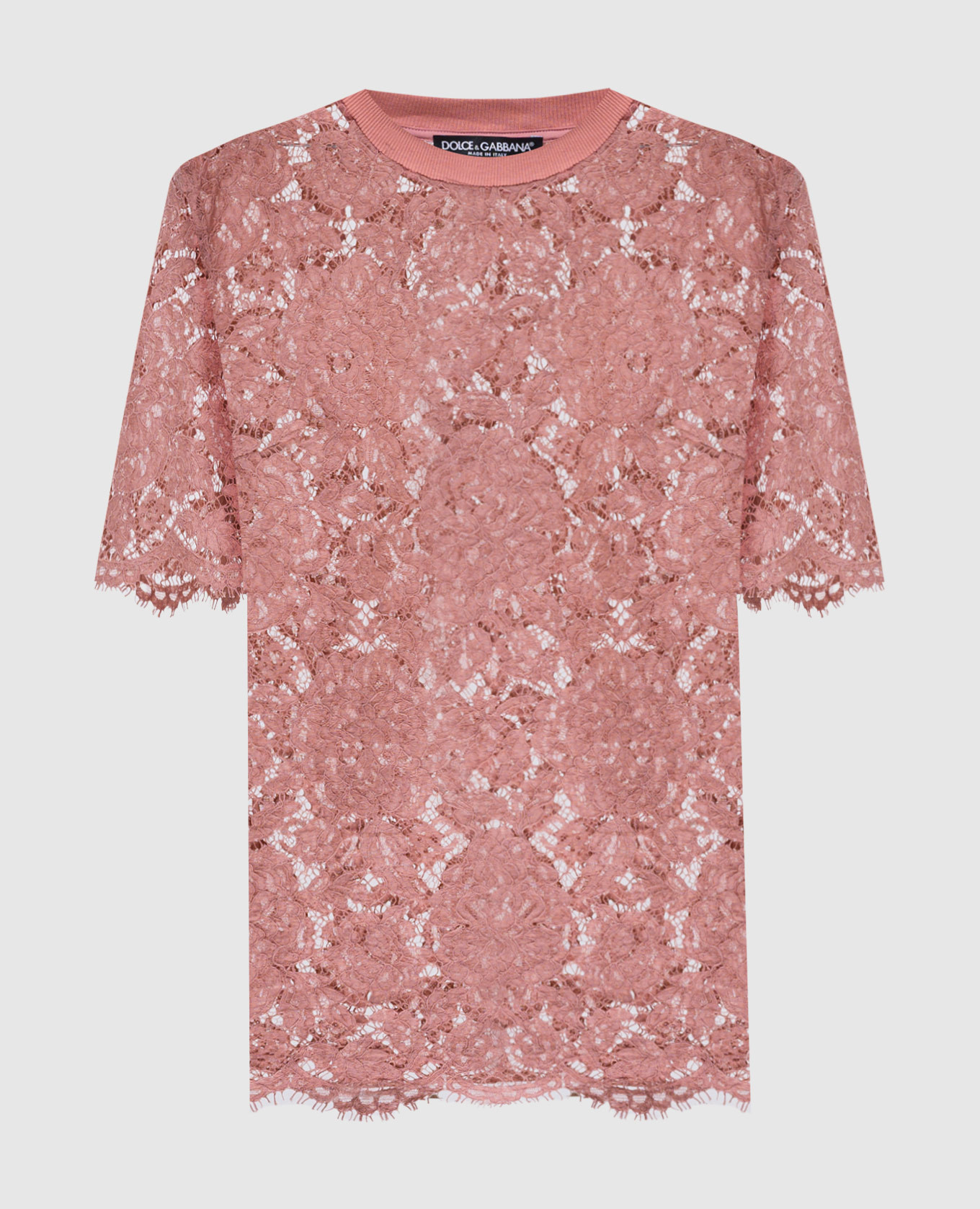 Pink lace top Dolce&Gabbana