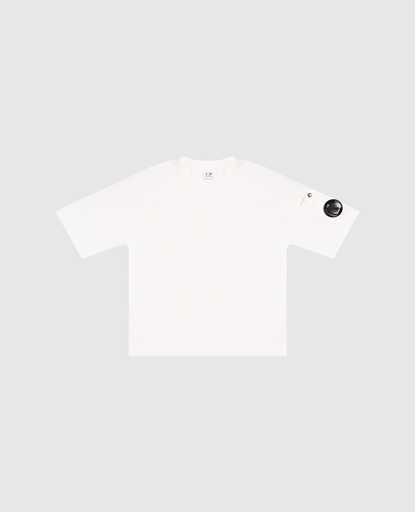 Children&#39;s white T-shirt with logo C.P. Company