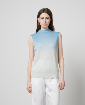 MooRER Blue vest MACY MACYCSH