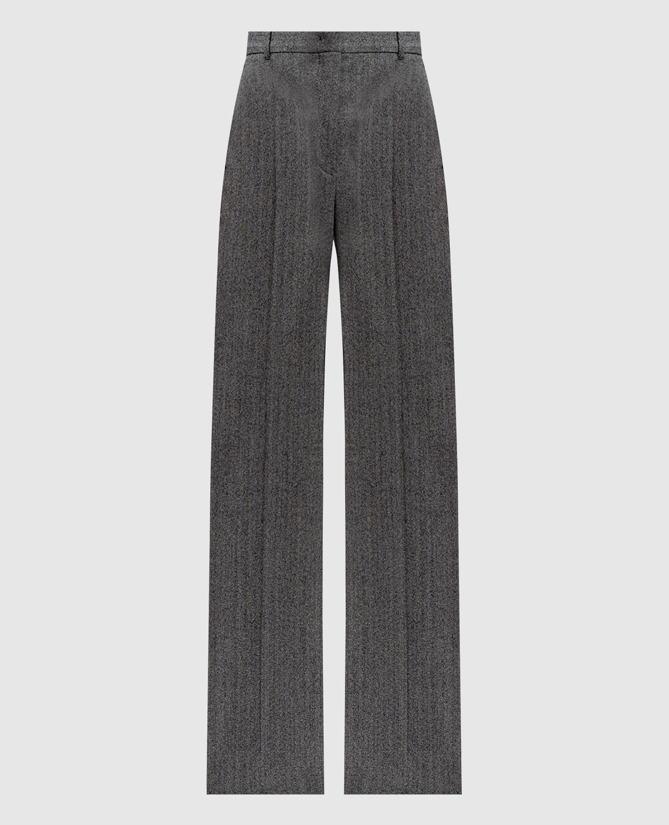 

Gray pants made of wool in a pattern Max Mara, Grey