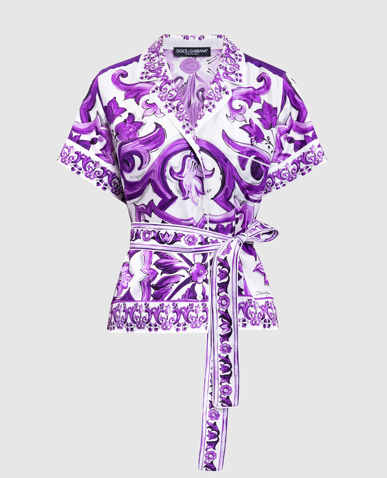 

White printed silk blouse Dolce&Gabbana