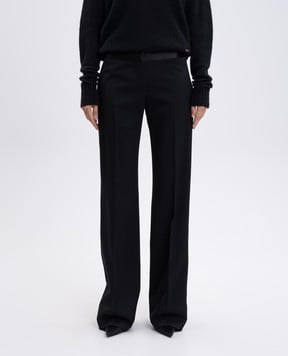 Tom Ford Black wool pants with stripes PAW633FAX1342