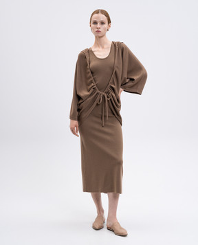 Max Mara Brown ACERI wool dress ACERI