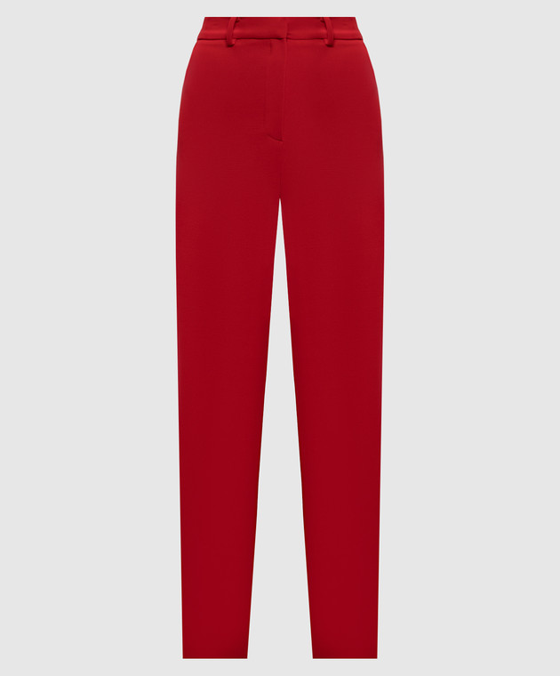 Magda Butrym - Red pants made of wool PANTS03124924 - shop